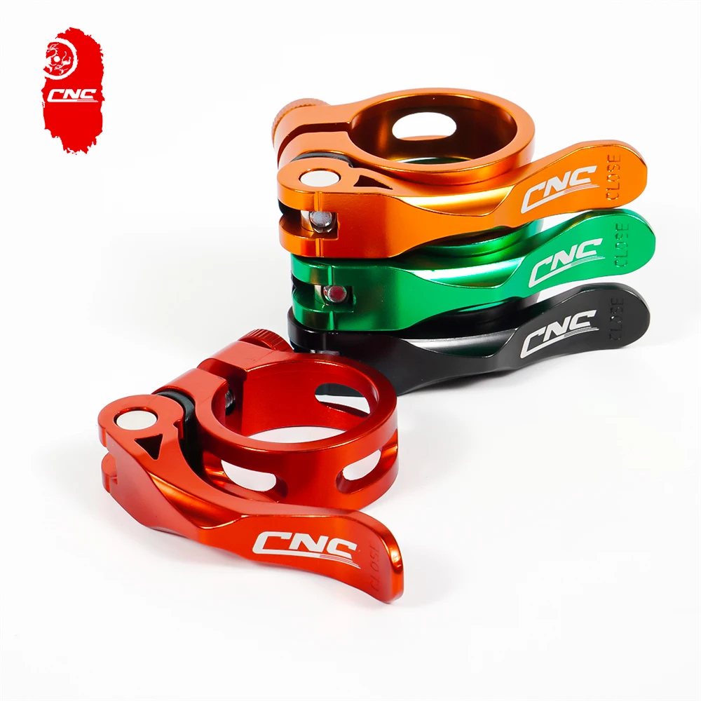 CNC Bike Seat Clamp, Quick Release, 31.8mm, 34.9mm, Bicycle Seatpost Clamp for Folding Bike