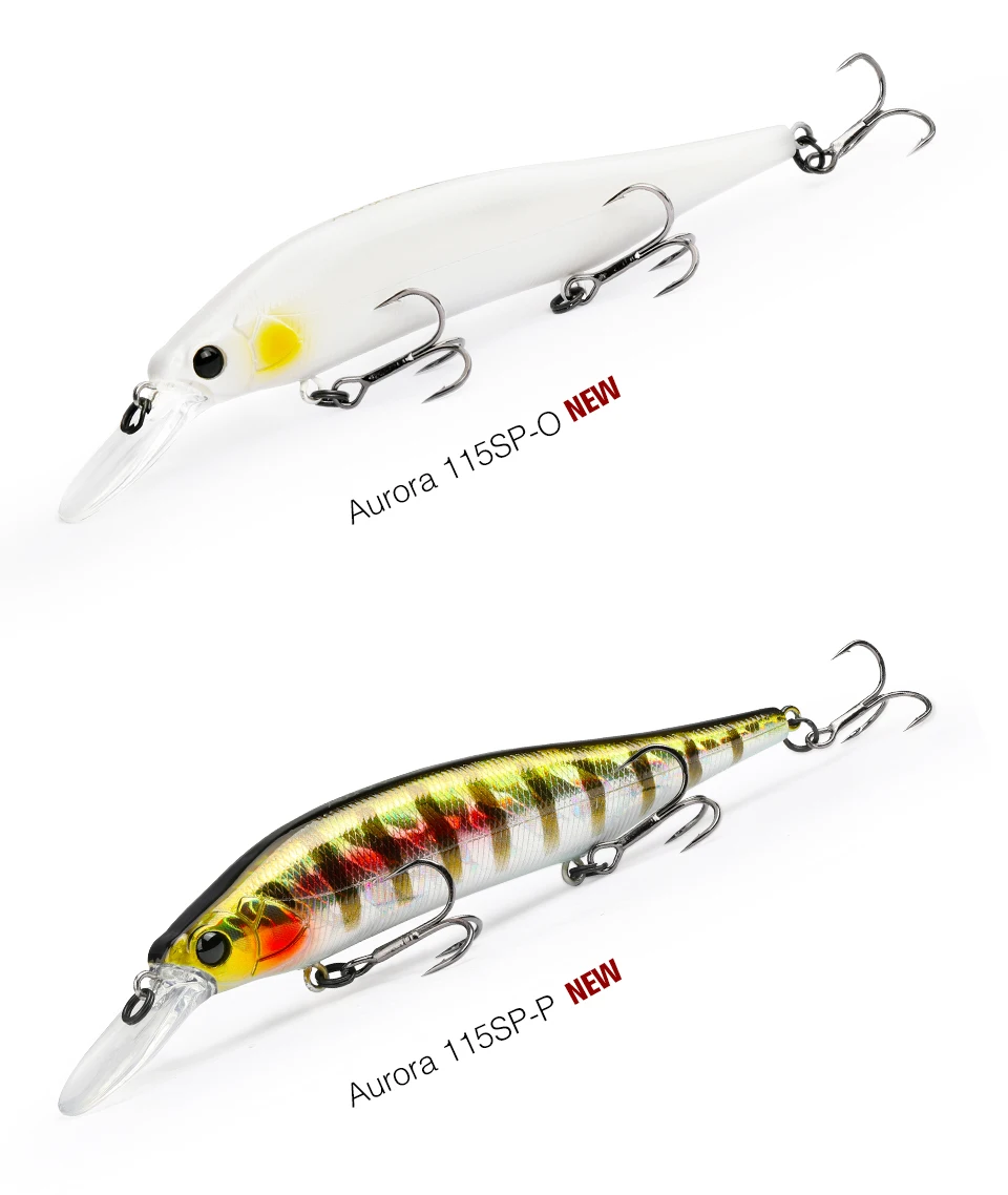 Tsurinoya aurora 115sp suspendierende Elritze Jerkbait Angel köder 115mm 17,2g lange Casting Plug Hecht Bass Spiel Kunststoffe harte Köder – Detail 26