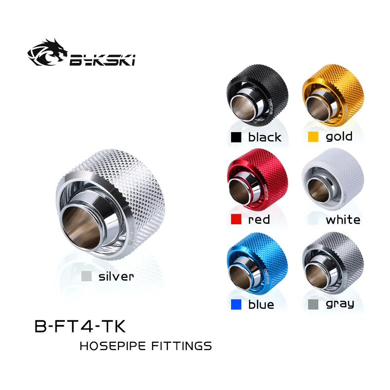 Bykski B-FT4-TK Soft tube Fittings pipe hose connector PC water cooling ID1/2