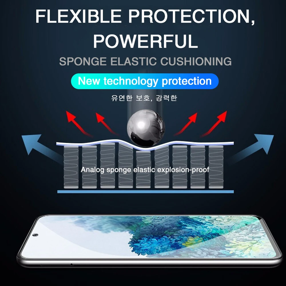 2Pcs Hydrogel Film Für Samsung Galaxy A50 A71 A70 A51 Hinweis 8 9 10 20 Ultra S8 S9 S10 s20 Plus S10e S7 Rand Screen Protector