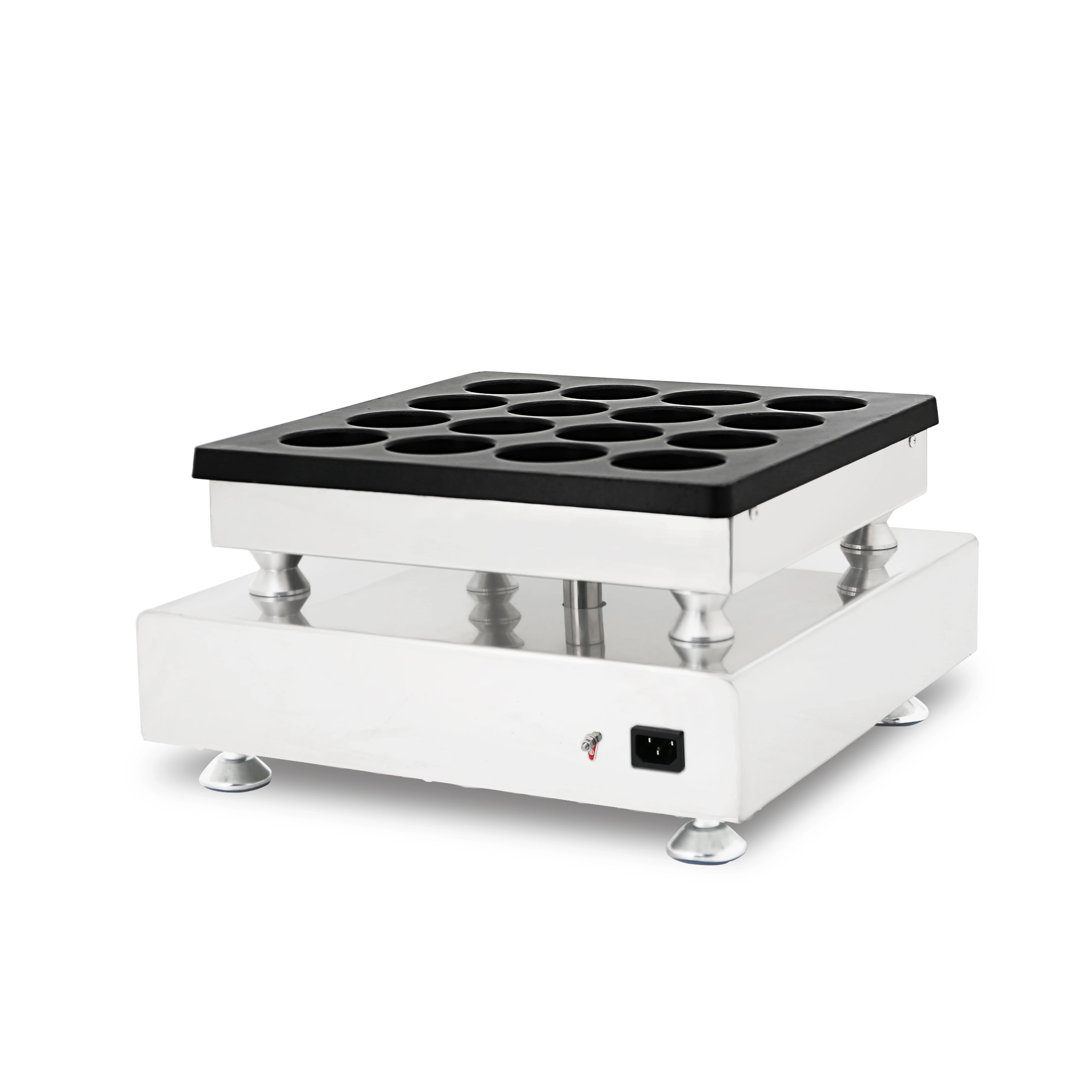 16 حفرة التجارية تايوان الأحمر الفول كعكة عجلة آلة عجلة آلية كعكة الهراء صنع آلات فطيرة صانع وجبة خفيفة