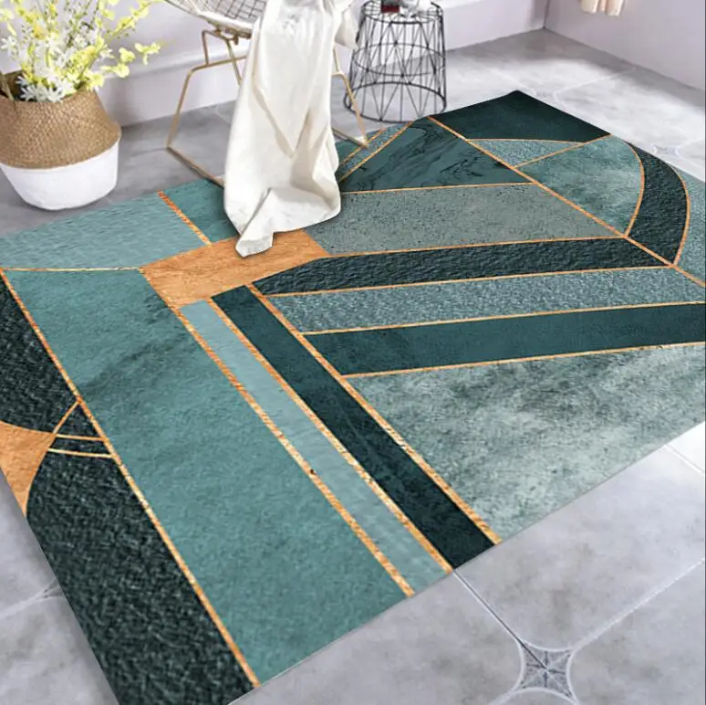 

Modern Geometric Simplicity Art Carpet For Living Room Bedroom Anti-Slip Floor Mat Fashion Kitchen Carpet Area Rugs Home Decor