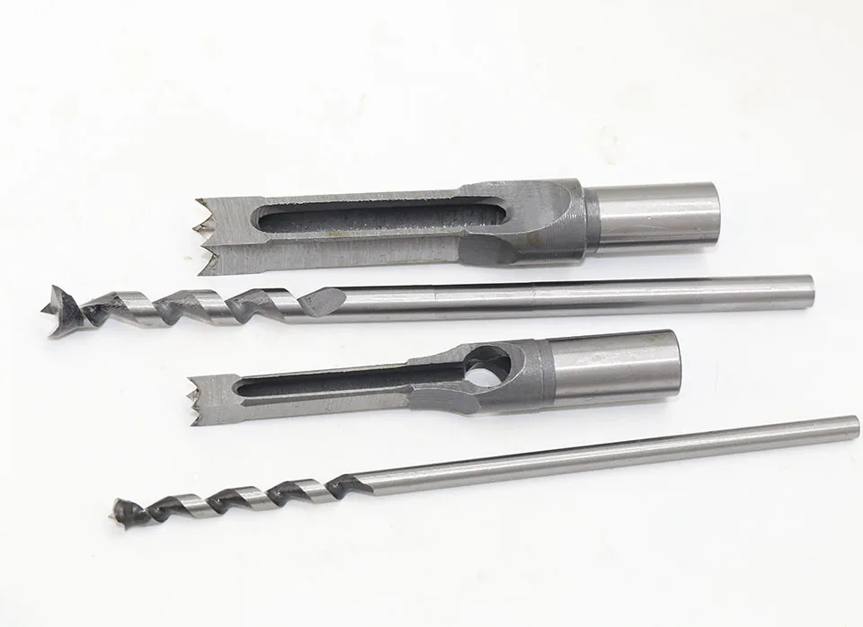Hss kit de brocas torção madeira, ferramentas kit set trado quadrado broca de embutir, buraco quadrado serra estendida