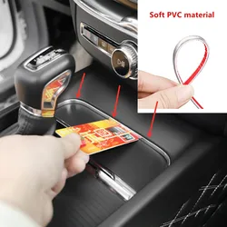 Central control leak-proof Decoration veneer switch Card Leakproof bright chrome stickers for Volvo xc60 s90 xc90 v60 v90 s60