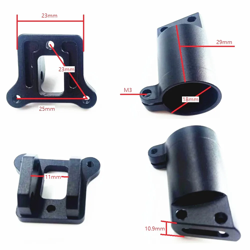 18mm 직경 알루미늄 고정 발 스탠드 커넥터 삼각대 시트 마운트 홀더, RC 농업용 UAV 드론 멀티콥터 부품