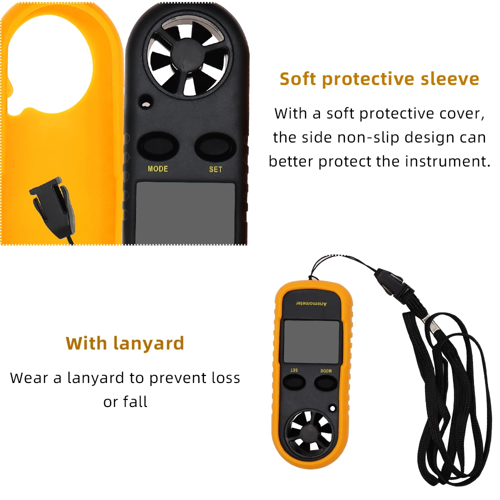 Mini Anemometer GM816 Portable Anemometer Thermometer Wind Speed Gauge Meter Wind Meter Hand-held Anemometer 40% off