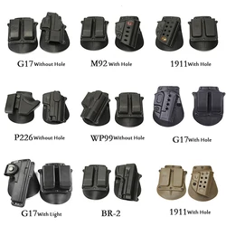 Tactical Gun Holster For GLOCK 17/ M92/ 1911 Right Hand Pistol Holder Magazine Pouch Military Quick Release Airsoft Handgun Case