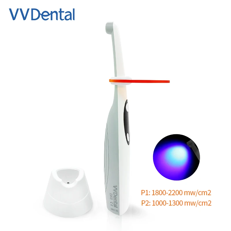 VVDental Dental Photopolymerizer Wireless LED Curing Lamp Led Resin Healing Cure Light Dental Laser Photologian