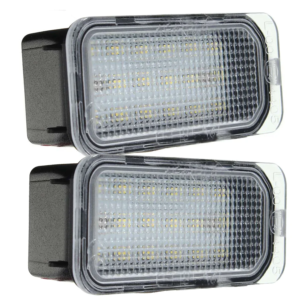 2pcs 12V LED License Number Plate Light 18 Leds White Signal Lamps No Error Trunk Lamp for Ford FOCUS MK II FIESTA MK VII MONDEO