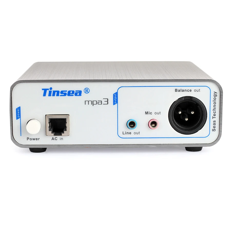 Tinsea mpa3 전문 오디오 인터페이스 마이크 앰프 사운드 카드 잔향 가라오케 48V 팬텀 전원 공급 장치