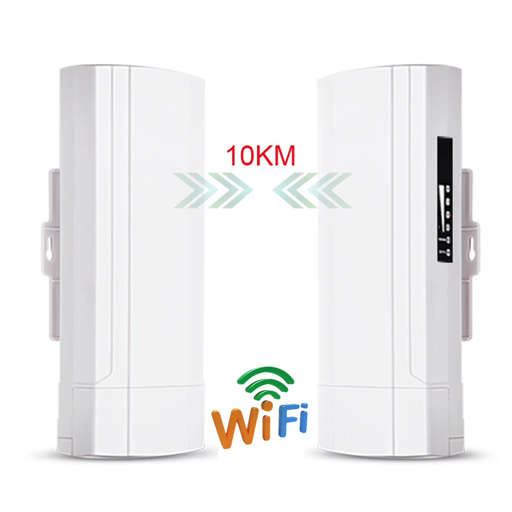 Waterproof Outdoor WiFi CPE 5G 900Mbps Wireless Bridge Point to Point Long Range 10KM AP CPE Router Repeater Extender 24V POE