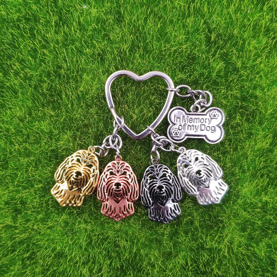 Petit Basset Griffon Vendeen Dog Animal Cute Gold Silver Plated Keychain keyring For Bag Women Men Love Cute Funny K193