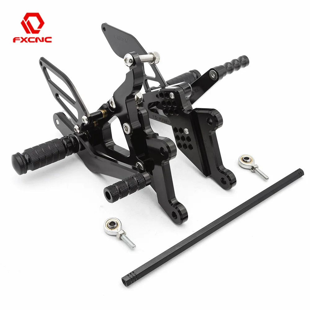 Quick Shifter Rearset For Yamaha YZF R6 R6S YZF-R6 YZFR6 2003 2004 2005 Footrest Aluminum Rearset Rear Set Adjustable Footpeg