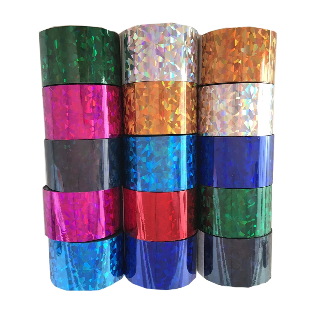 1 Roll Holographic Nail Foil Roll Chameleon Colorful Transfer Nail Stickers 120m*4cm Nail Art Decals Wholsale Manicure Design