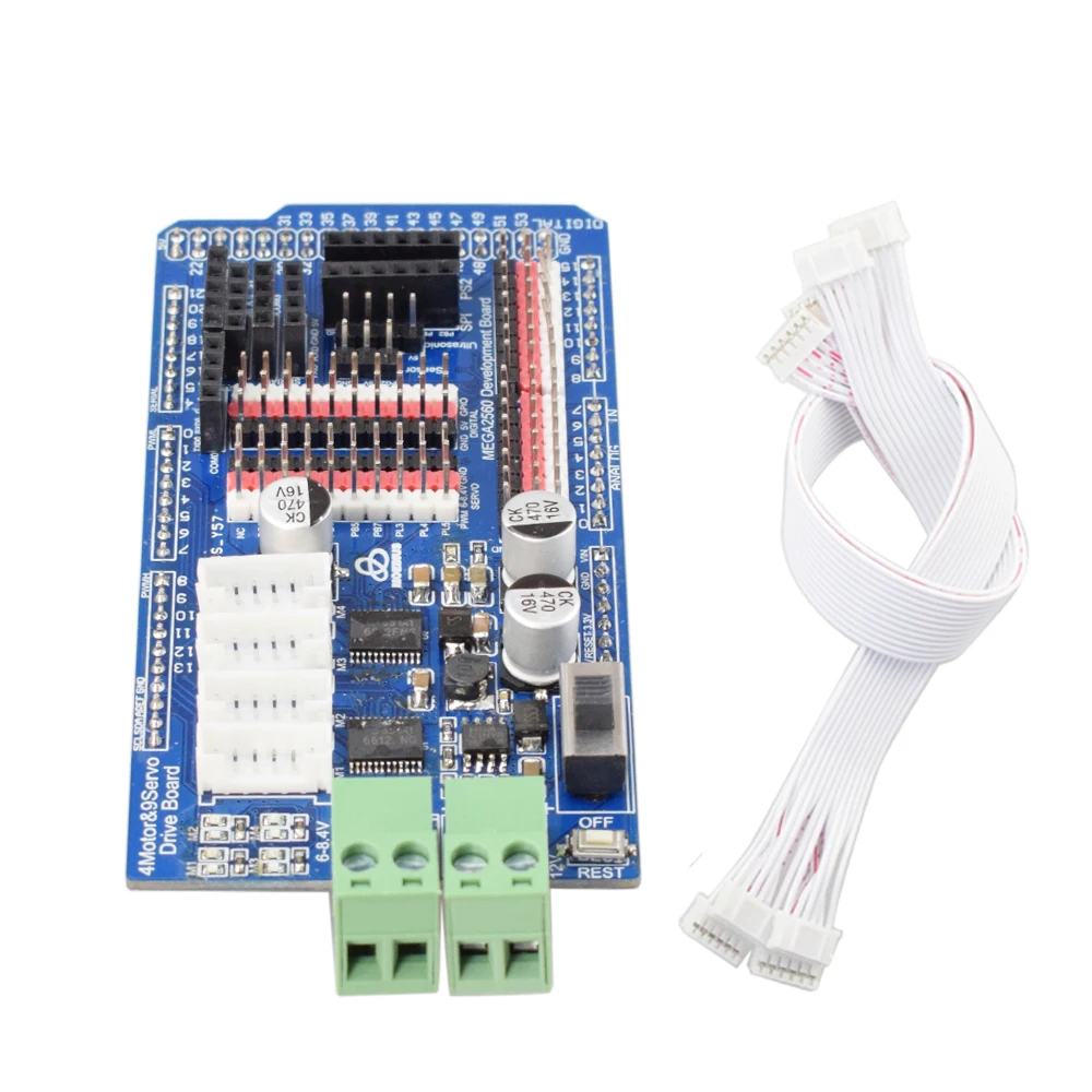 Voor Arduino Mega2560 Motor Driver Board TB6612 Voor 6-12V Dc Encoder Motor Pid Closed Loop Mecanum Wiel robot Tank Robot Arm