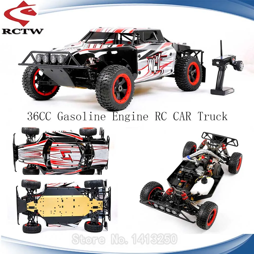 

1/5 ROFUN WLT 36CC Four-wheel Drive Gasoline Engines Two 55KG Servo 4WD RC Truck for ROVAN WLT