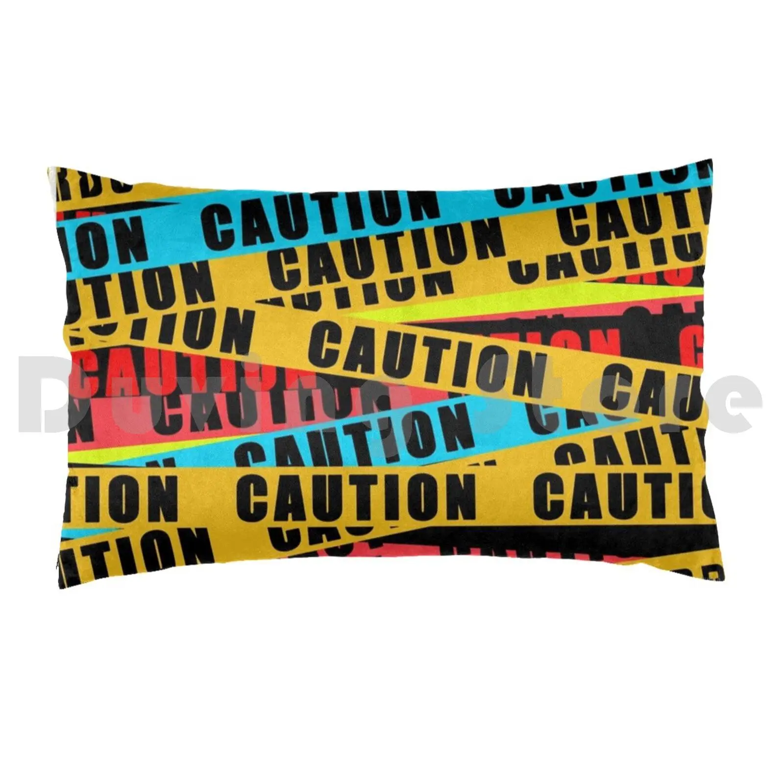 Birds Of Prey Caution Tape Pillow case Birds Of Prey Quinn Black Canary Huntress Comics Bop Caution