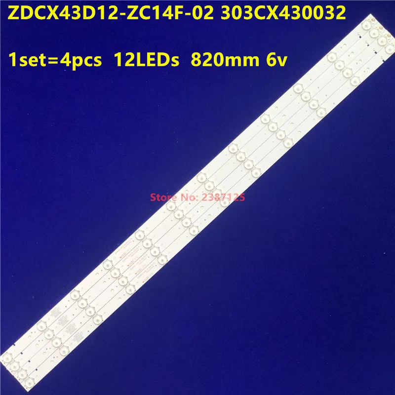 LED Backlight Strip For ZDCX43D12-ZC14F-02 303CX430032 LISTWA CX430M02 CX430DLEDM LE-4329 4219000H 43EX6543 LC430DUY-SHA1