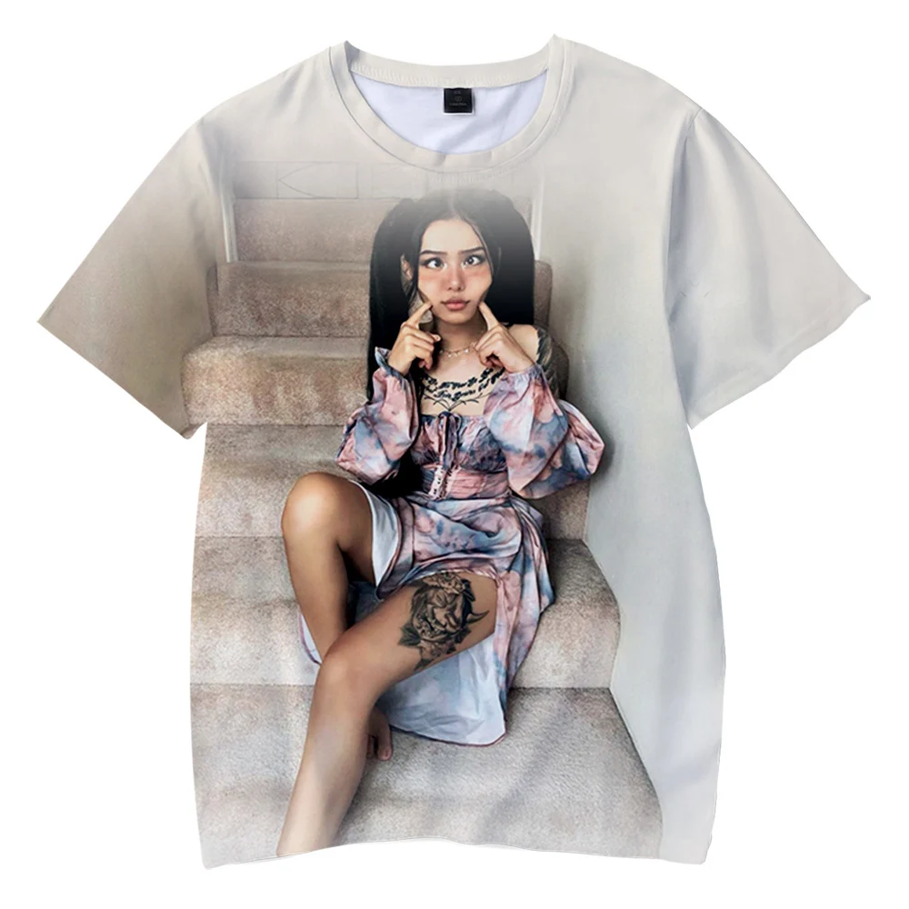 

2021 Internet Celebrity Bella Poarch 3D Print ChildrenT-shirt Boy/Girl Kids Short Sleeve T Shirt Tops