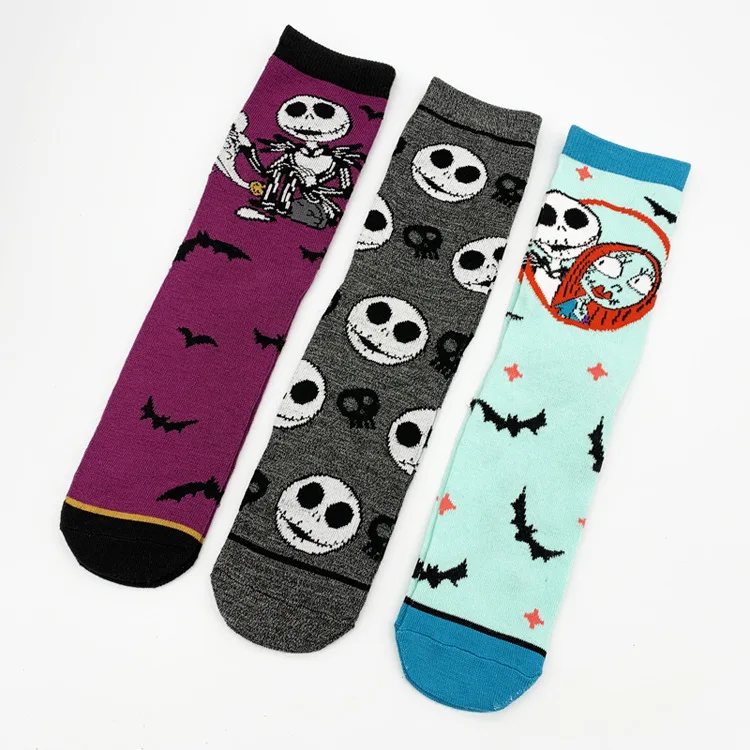 

Halloween series Jack men's tube socks New style European and American cartoon ladies cotton socks