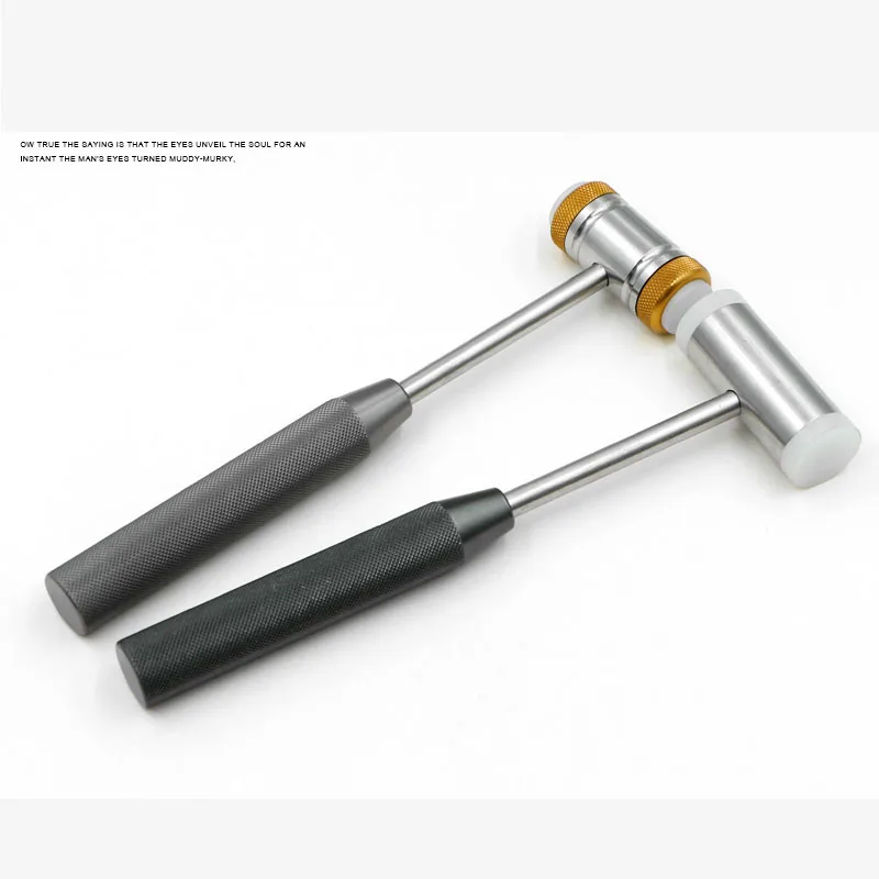 Fine stainless steel facial bone hammer Fine double skull hammer claw hammer Beauty plastic stainless steel equipment