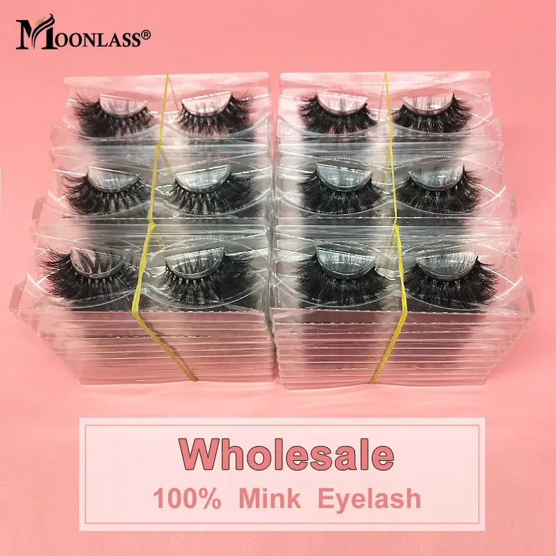 3D 15-20MM Mink Lashes 30 Pairs Natural Soft Bulk Lashes False Eyelashes Wholesale 5D Mink Eyelashes Make Up Beauty Eyelashes