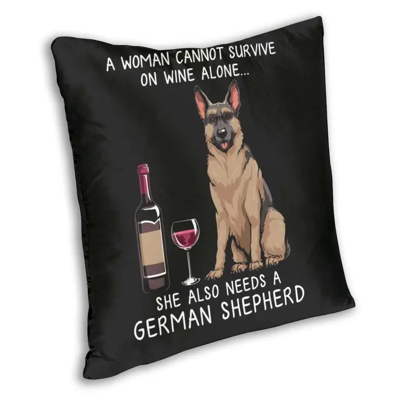 Fashion Pet Dog And Wine Cushion Cover Poodle Bulldog Dachshund Floor Pillow Case Bull Scottish Terrier Pillowcase Home Decor