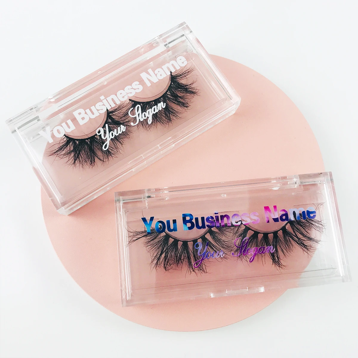 Wholesale Lashes Mink 25mm Eyelash Packaging Box Custom Logo Lashes Box Case wholesale Faux Mink Lashes Cases Packaging Empty