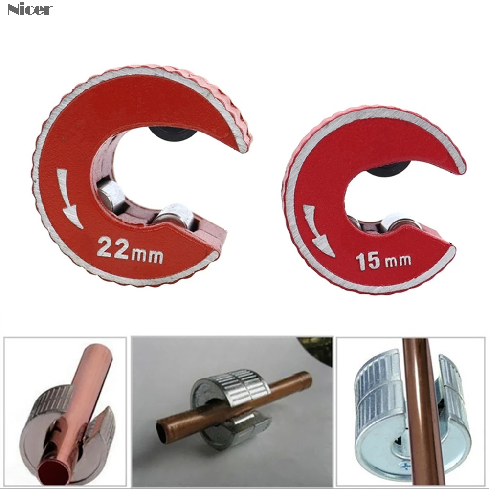 

15/22/28mm Mini Round Pipe Tube Cutter Aluminium Alloy Body Self Locking For Copper Tube Aluminium PVC Plastic Pipe Cutting Tool