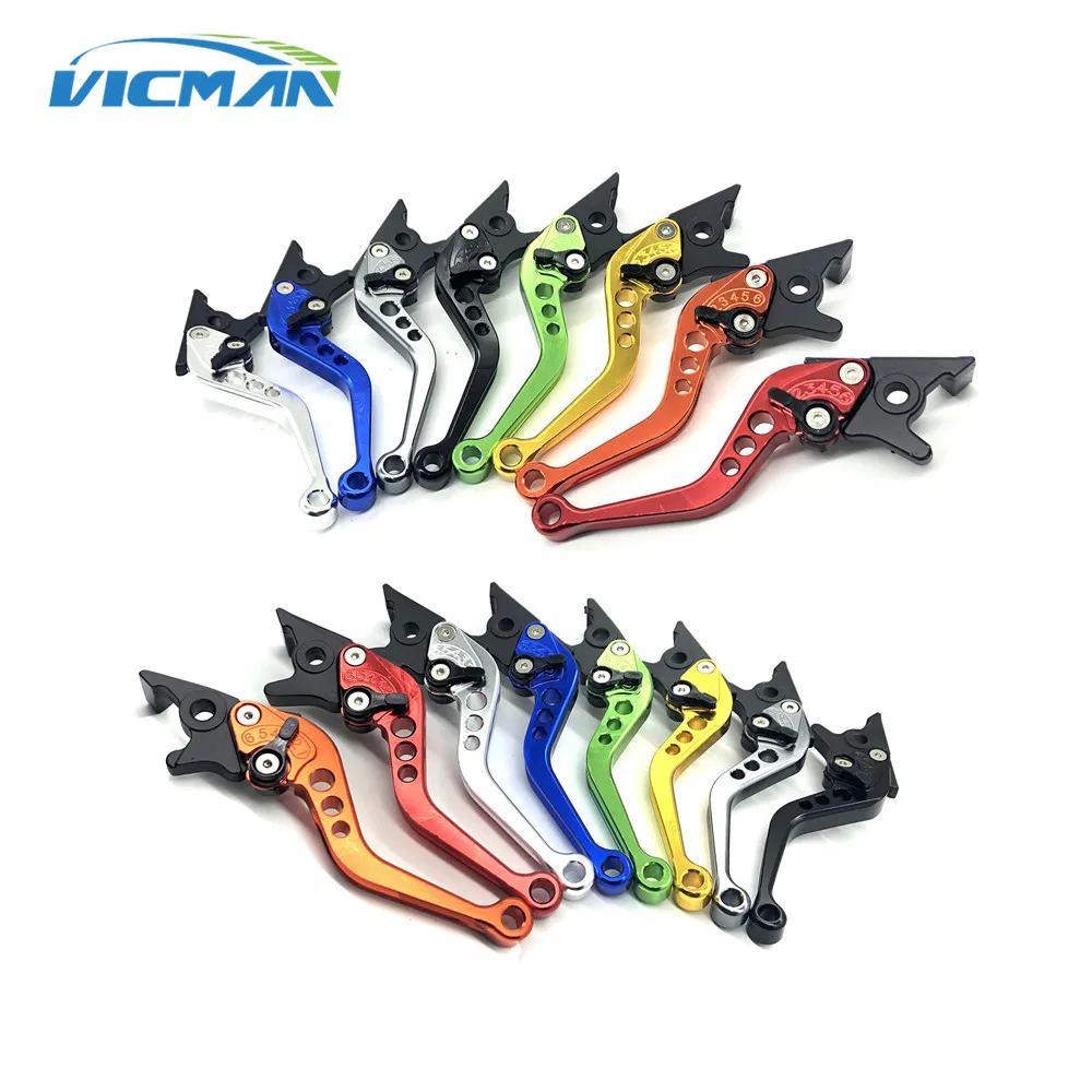 1 Pair Motorcycle Clutch Brake Handle Levers, Universal Brake Lever Handle Double Disc for Yamaha Honda Suzuki GY6 XMAX 400