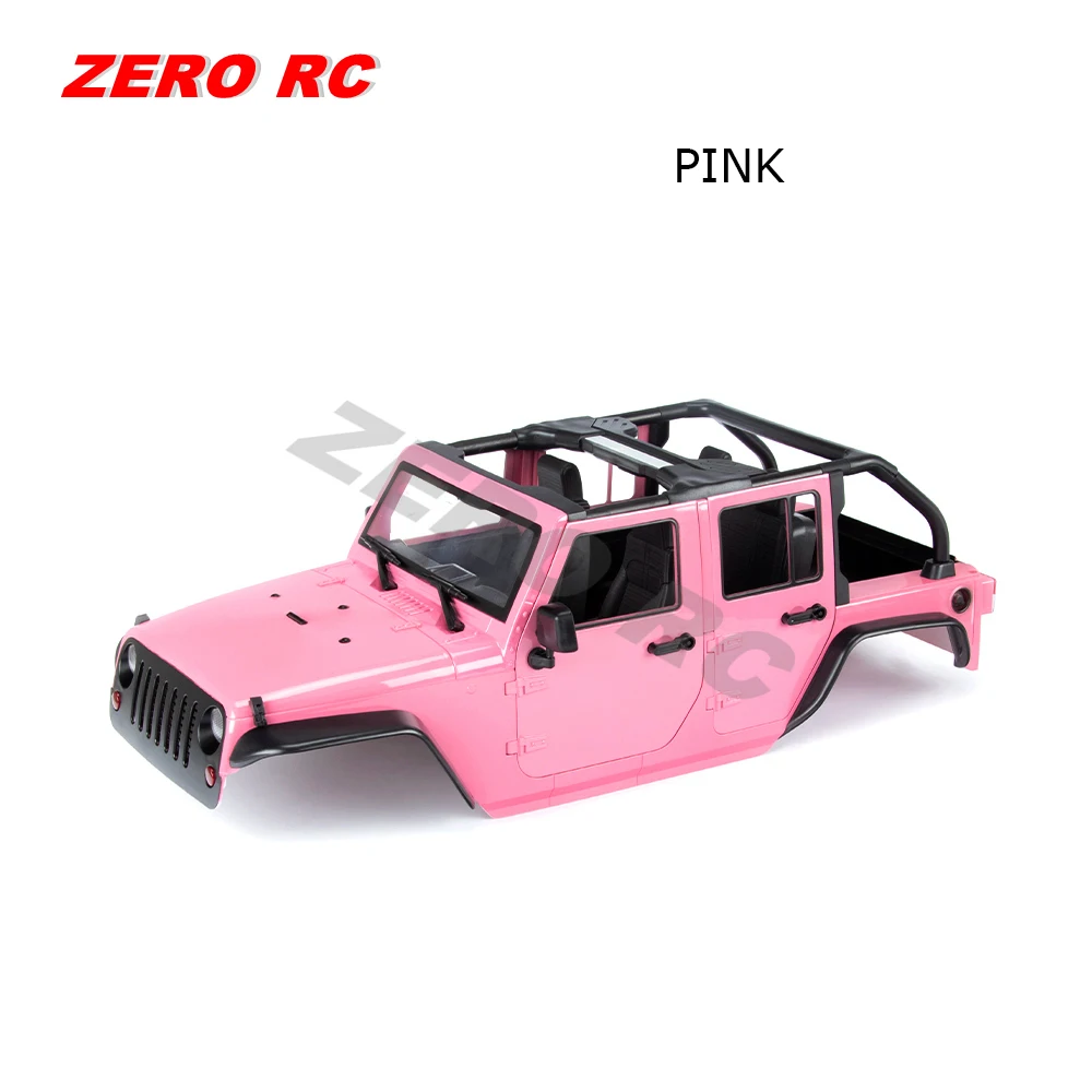 ROCK Crawler 1/10 JEEP WRANGLER RUBICON WITHOUT ROOF Wheelbase 313mm Convertible Hard Body Shell KIT For AXIAL SCX10 RC CAR