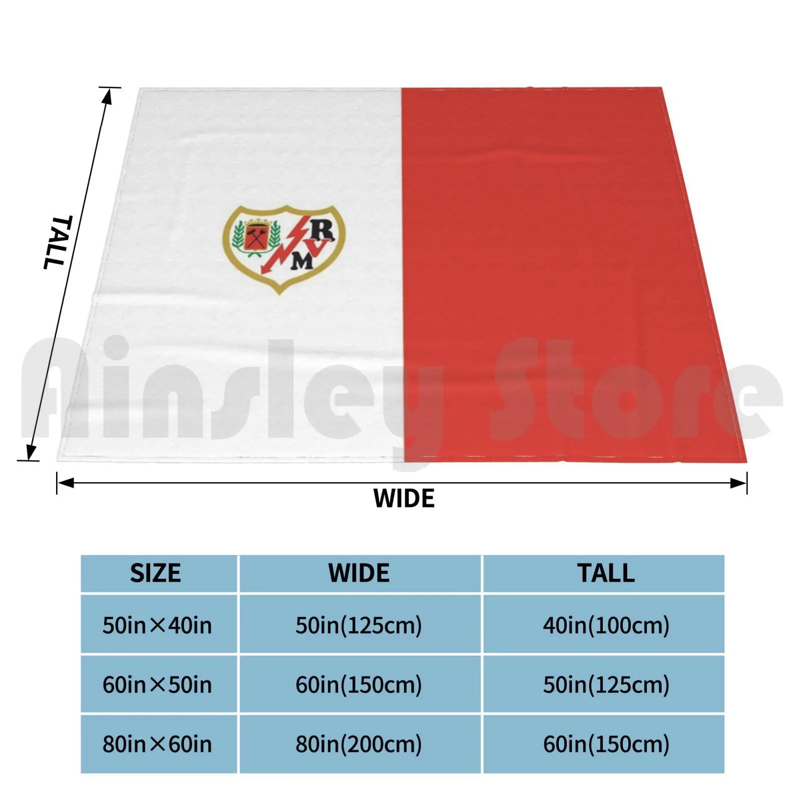 Vallecano Ray Blanket For Sofa Bed Travel Soccer Ray Vallecano American Football Sports Spain Greedy