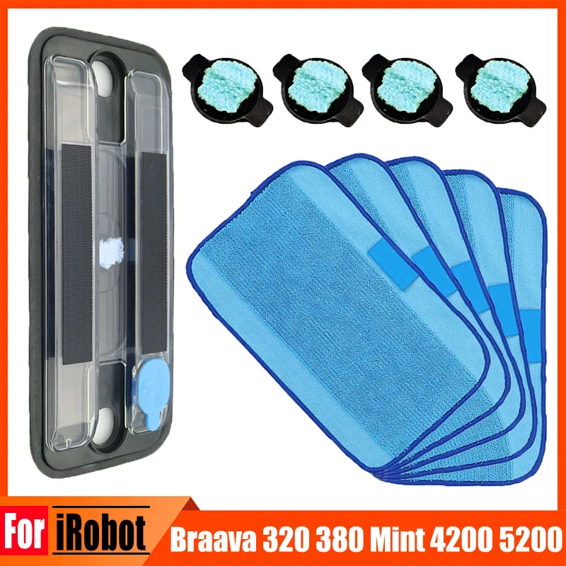 Wet Tray Replacement Parts Reservoir Pad For iRobot Braava 320 380 Mint 4200 5200 Mopping Robot Vacuum Cleaner Replenishment Mop
