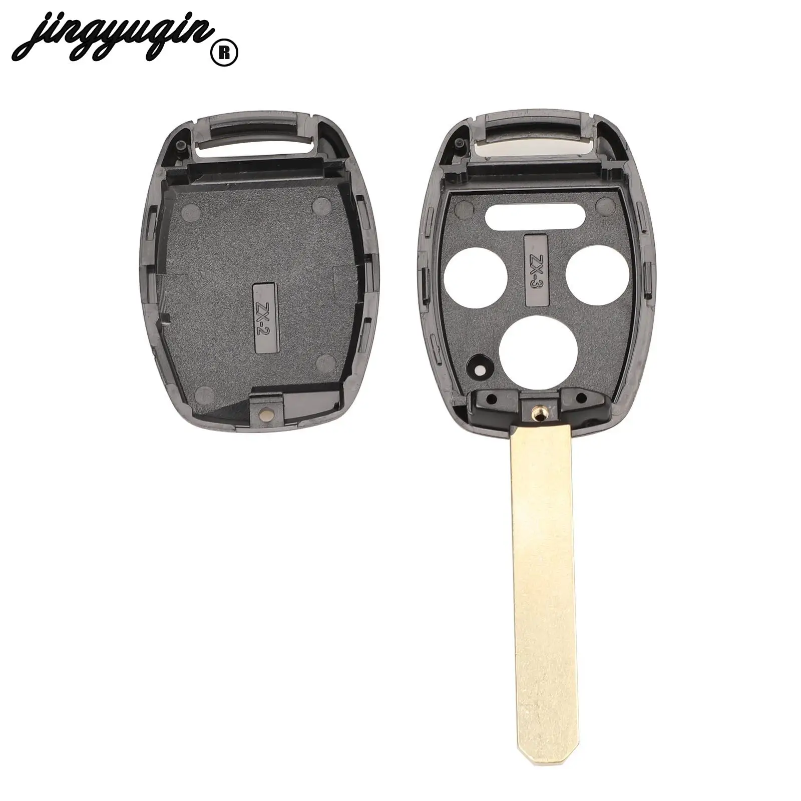 Jingyuqin 10 pz 2/3/4 pulsanti Car Remote key shell Fob per HONDA Accord Civic CRV Pilot Fit 2007 2008 2009 2010 2011 2012 2013