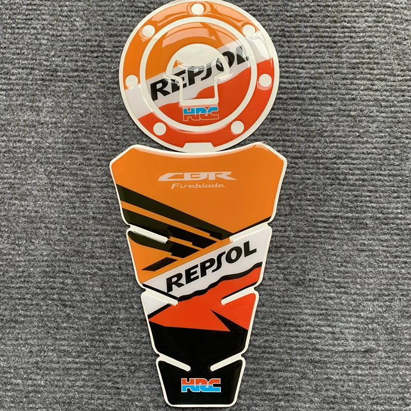 For Honda CBR600RR CBR1000RR REPSOL CBR900 CBR929 CBR954 CBR250 Motorcycle Sticker Decal Decoration Fuel Tank Cap Cover Sticker