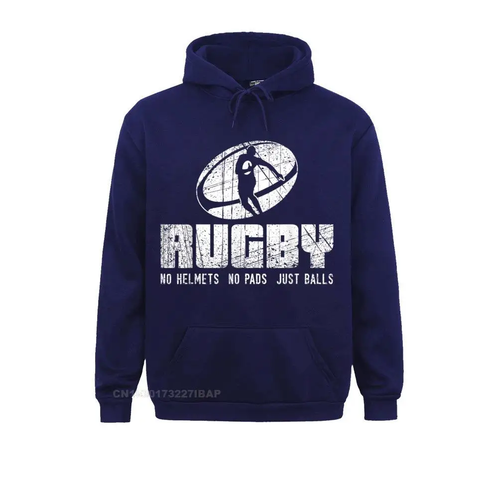 Rugby No Helmet No Pads Just Balls Shirt Funny Rugby Quote Leisure Women\'s Sweatshirts Funky Camisas Hoodies Gothic Hoods