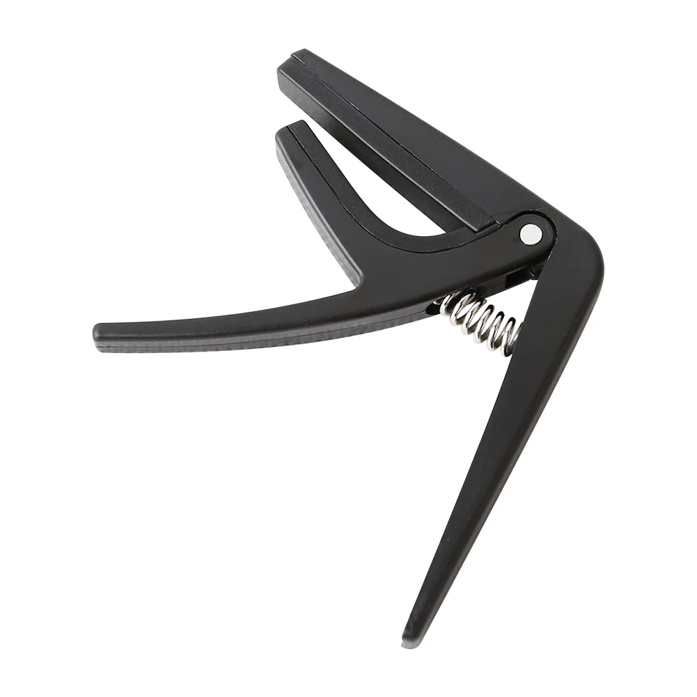 Profissional ukulele capo único-handed rápida mudança ukelele capo plástico aço preto guitarra peças & acessórios