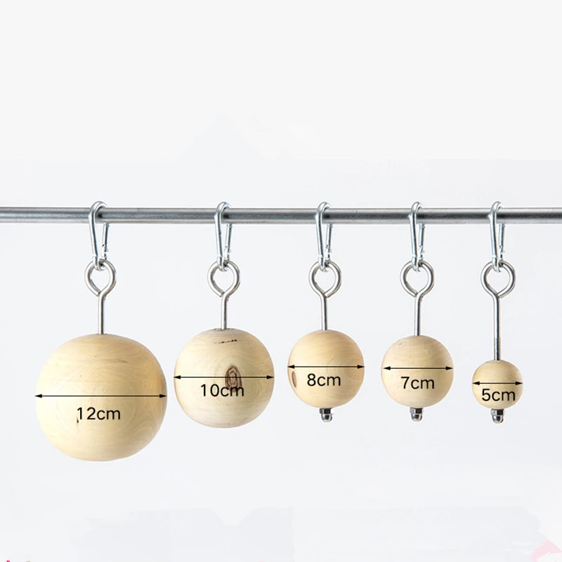 Wooden Climbing Power Ball Rock Climbing and Bouldering Grippers Premium Fitness Cannonball Hold Grips Pull Up Ball