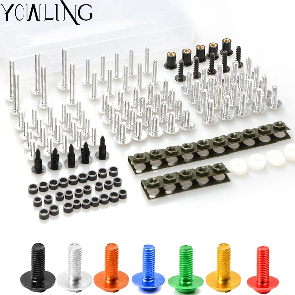 

For honda CBR1000F SC24 1993 1994 1995 1996 1997 1998 Full Fairing Bolts Kit Speed Nuts Motorcycle Side Covering Screws