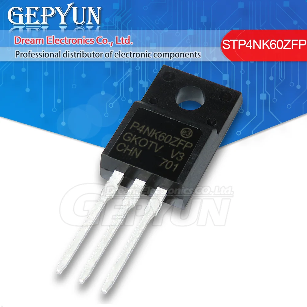 10PCS STP4NK60ZFP TO-220F P4NK60ZFP In Stock