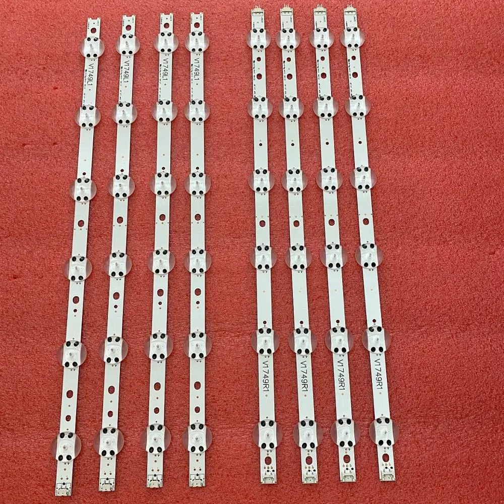 

8set LED Backlight For TV 49LV340C 49UJ6500 49UJ6560 49UV340C 49UJ6525 49UJ6585 49UJ6565 49UJ670V V17 49 R1 L1 ART3 2862 2863