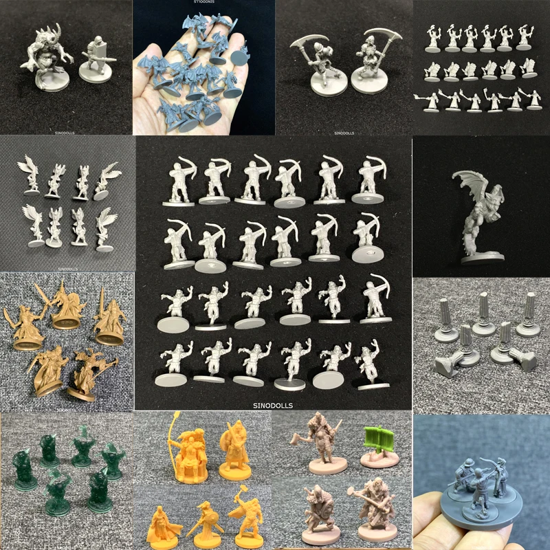 Lot Monsters Zombie Miniatures for Rum & Bones Zombicide Game Role Playing Figures Wars Game Model Toys