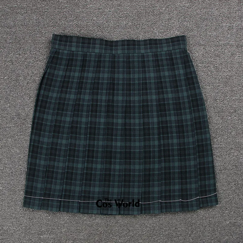 [Nori] Girl's Summer High Waist Pleated Plaid Skirts Women Dress For JK School Uniform Students Cloths