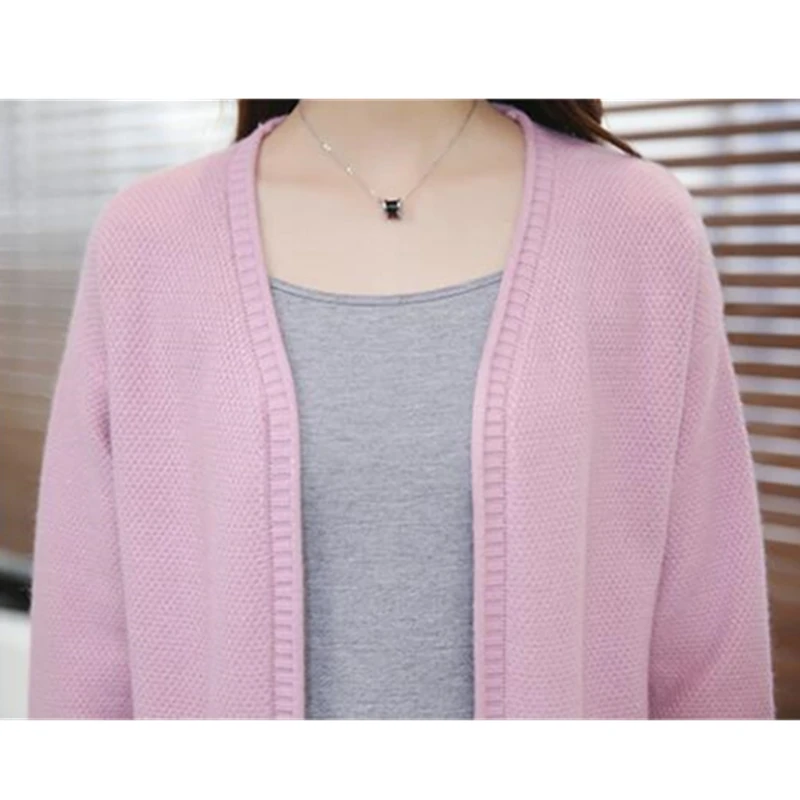 2023 Autumn Winter knitted Cardigan Women Sweater Coat Long Sleeve Casual Coats female Korean Loose Sweater Cardigan Women Tops