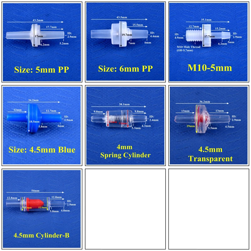 5 ~ 200 шт Мини Пластик плоский Интерфейс обратный клапан поливочный шланг для полива, невозвратный аквариумный клапан бак воздушный насос с
