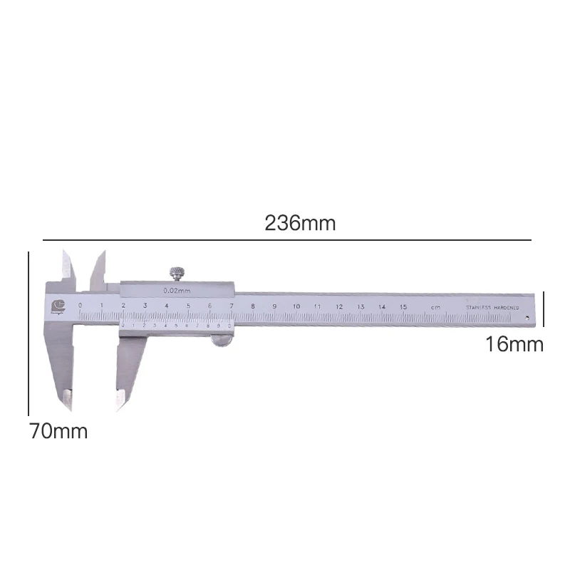 150mm 200mm 300mm  Vernier Caliper steel Hardened Metric Machinist vernier caliper thickness gauge micrometer