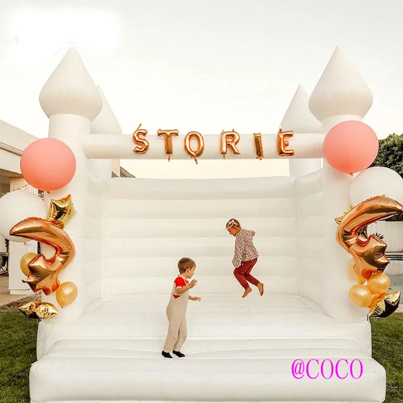 commercial Inflatable wedding bouncy castle,13x13ft birthday party wedding bouncer jumping castle