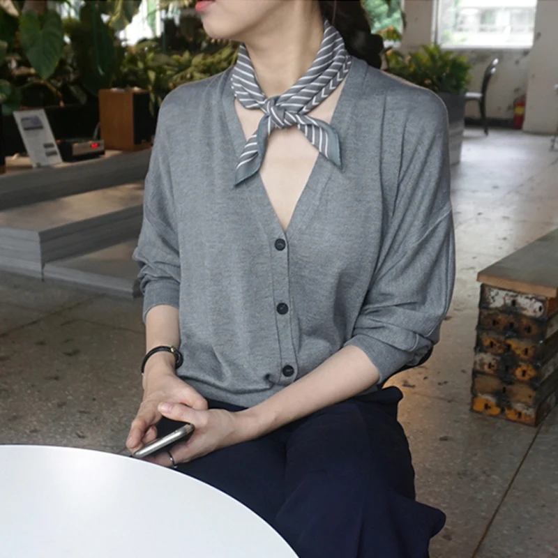 Luna&Dolphin Women Small Square Scarf 70x70cm Navy Style Chiffon Silky White Black Rubber Red Striped Lady Headbands Bandana