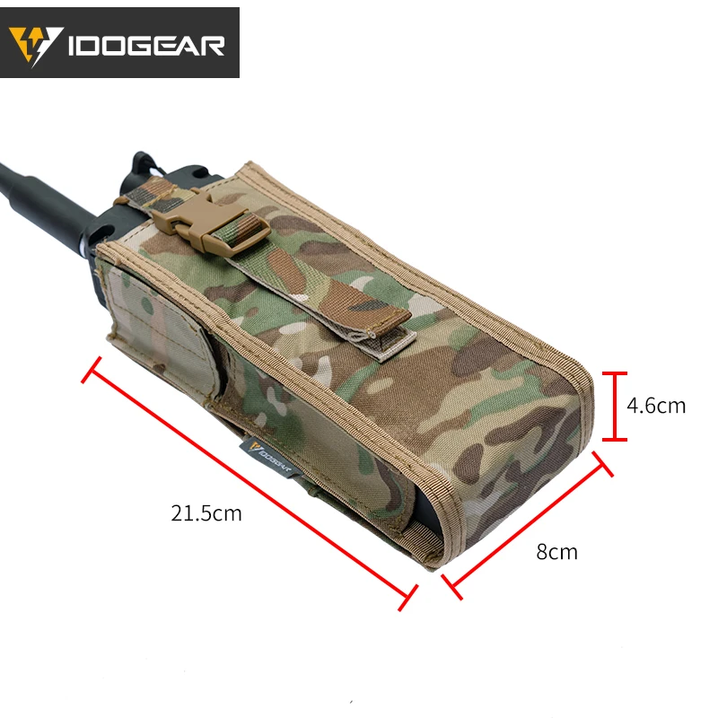 IDOGEAR Tactical Radio Pouch For Walkie Talkie Holder MOLLE MBITR TRI PRC-148 PRC152 Outdoor Hiking Molle Tool Pouch Durabl 3553