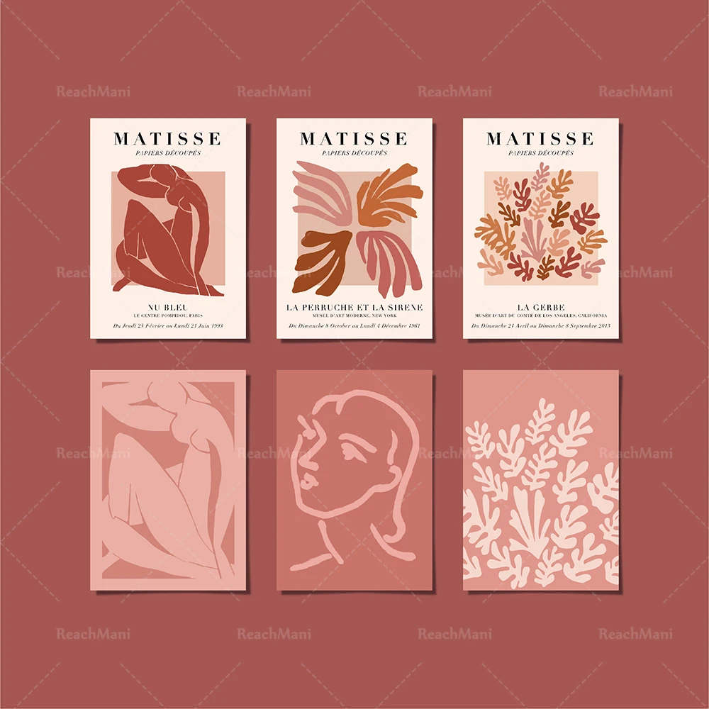 6-piece set of Matisse exhibition Ming posters | available separately